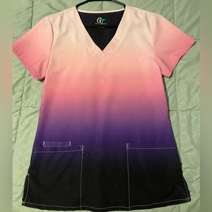Gradient Scrub Top
